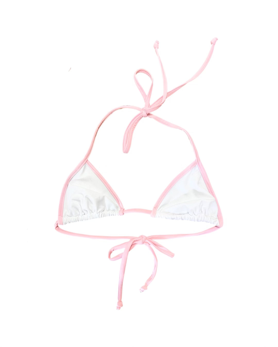 Cali Triangle Kini Top - White