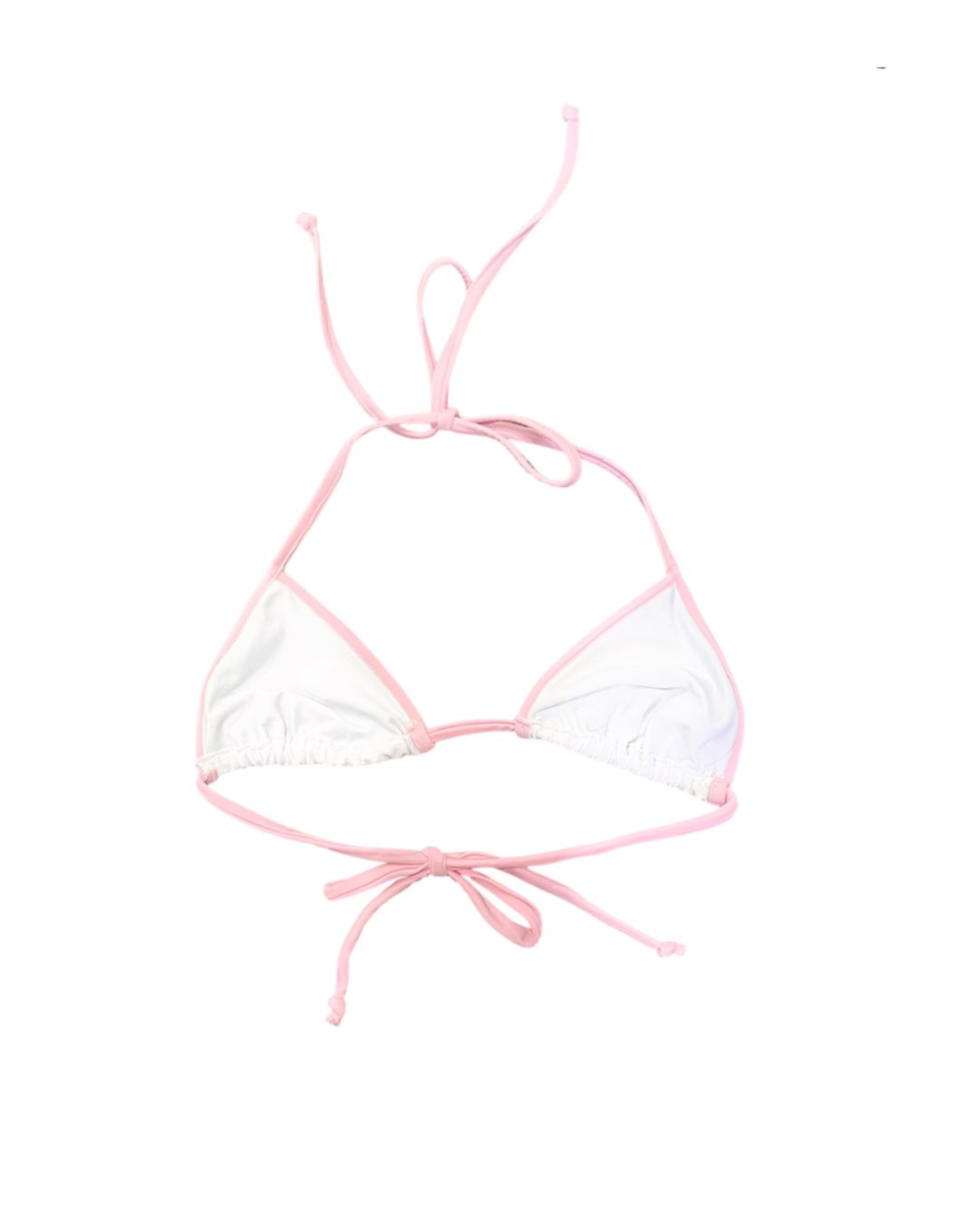 Cali Triangle Kini Top - White