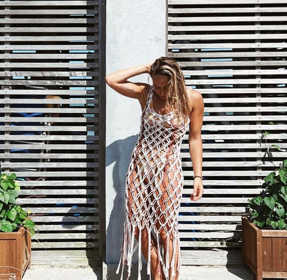 macrame beach dress tutorial Macrame Sunress Pattern: Easy Step-by-step Video Tutorial for Making Your Own Summer Beach Dress, Macrame Clothing Design