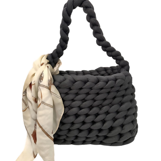 Charcoal Tube Yarn Bag
